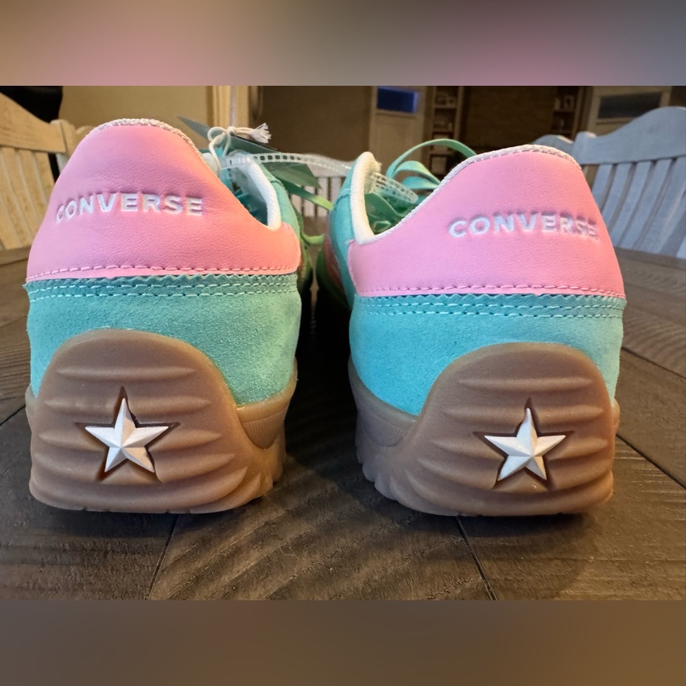 Converse Run Star Trainer Suede Sneakers Aqua/Pink Men’s Size 13 (NWT) - Picture 12 of 16
